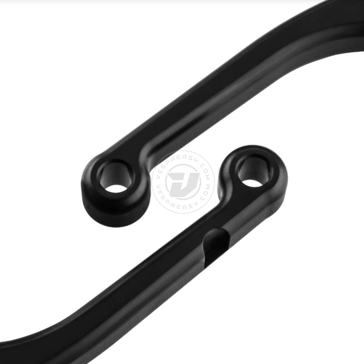  Coppia leve CNC Crimaz per vespa smallframe e largeframe con predisposizione attacco pompa crimaz P&P e 2.0 NERO