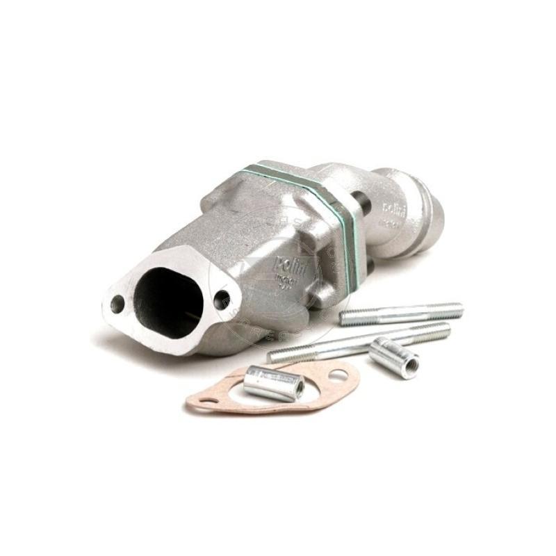 Collettore di aspirazione - Collettore di aspirazione a membrana -POLINI a 2 fori - Vespa V50, PV125 - AW=28,5mm (Dell'Orto PHBL24, Polini CP24 )