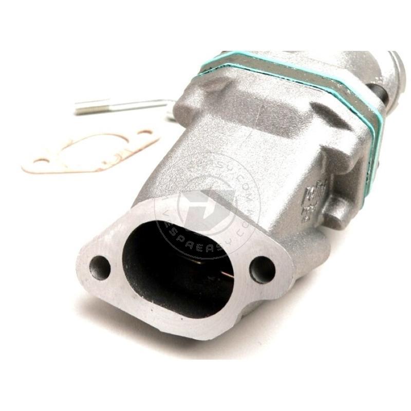 Collettore di aspirazione - Collettore di aspirazione a membrana -POLINI a 2 fori- Vespa V50, PV125 - Ø=19/19mm Dellorto SHB