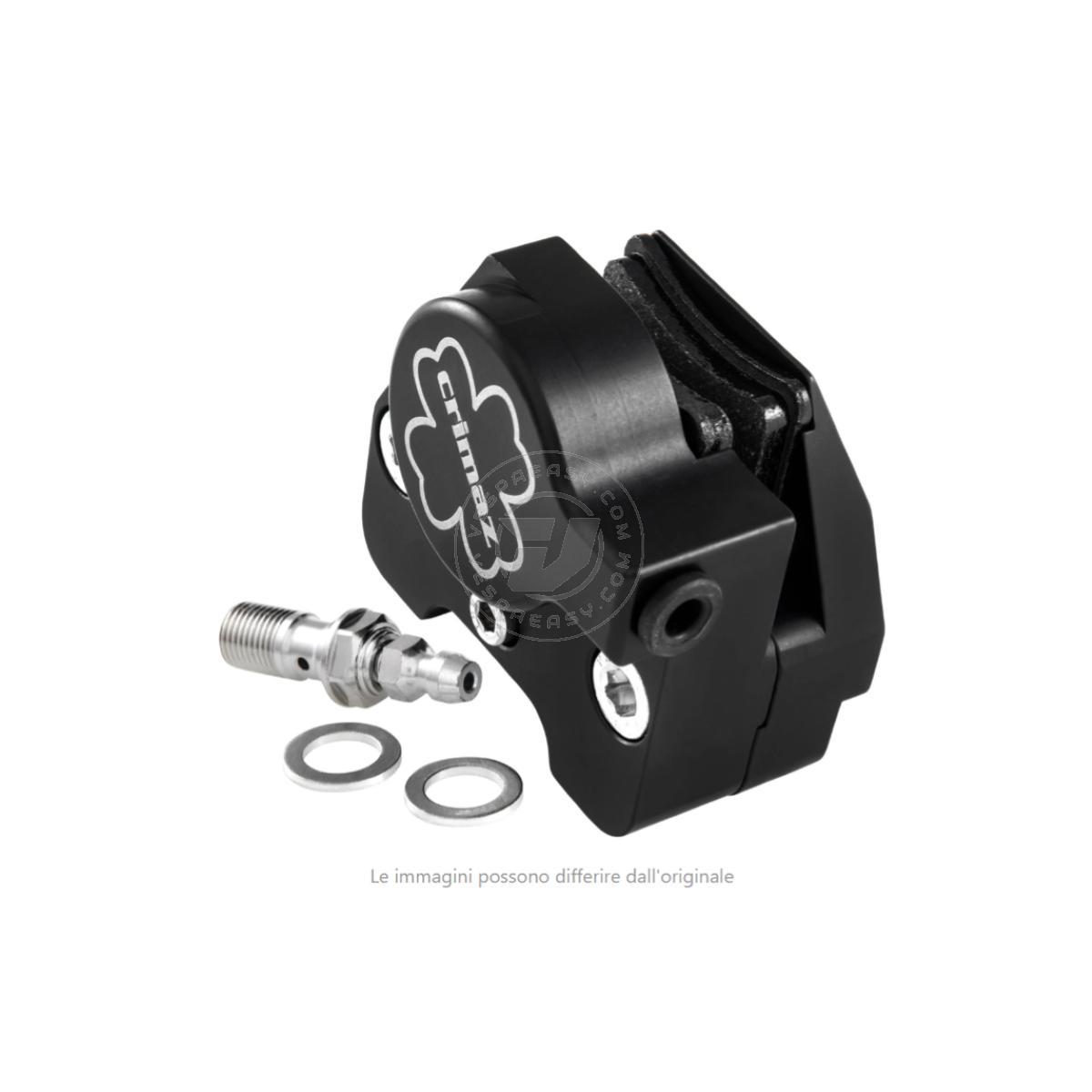 Pinza freno per kit freno a disco anteriore CRIMAZ 2.0 per Vespa 50, ET3 Primavera e Rally, Sprint, GT con mozzo ricavato dal pieno - nero