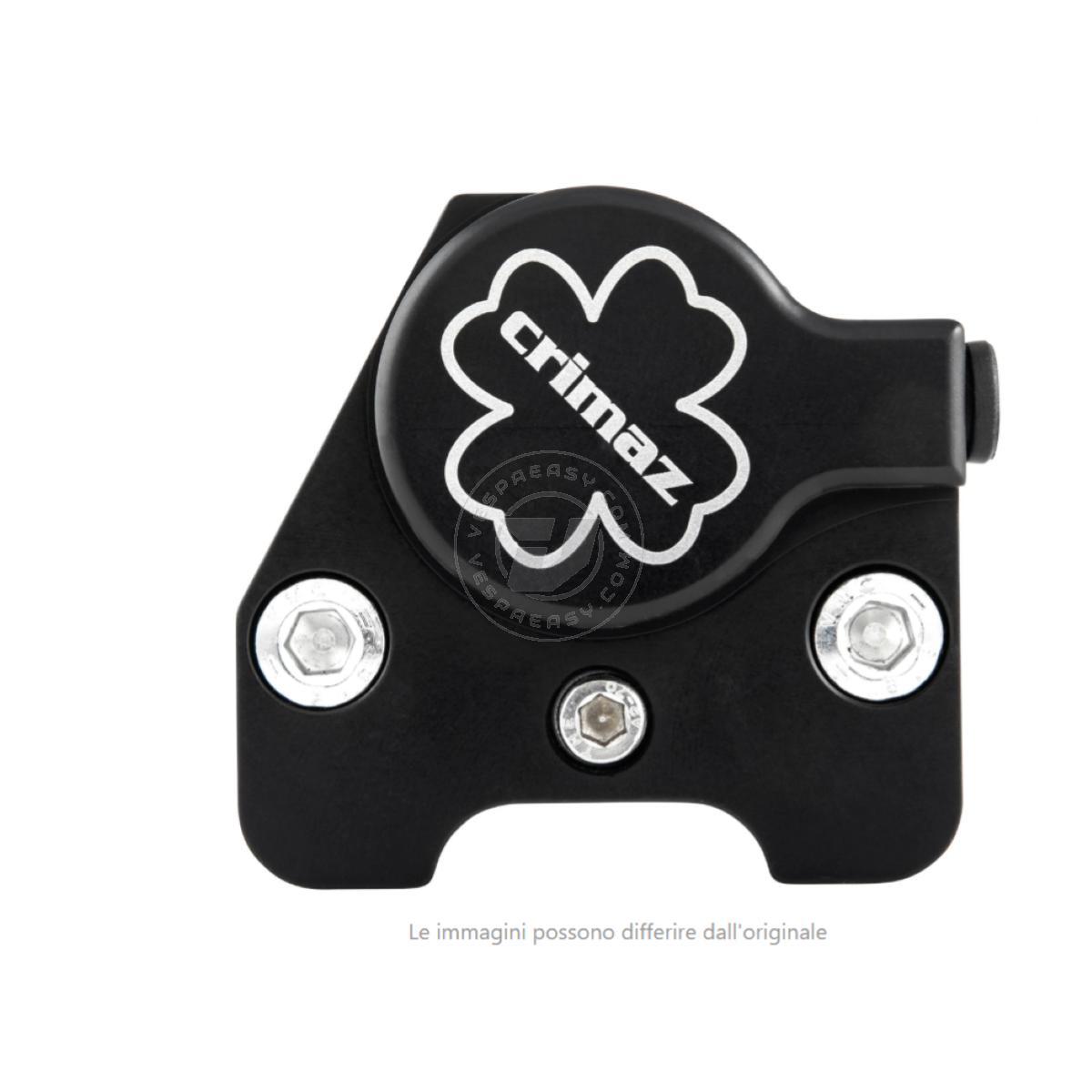 Pinza freno per kit freno a disco anteriore CRIMAZ 2.0 per Vespa 50, ET3 Primavera e Rally, Sprint, GT con mozzo ricavato dal pieno - nero