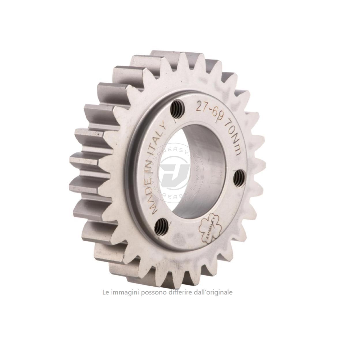 Pignone primaria z=28 CRIMAZ per rapporti 27-69 denti dritti Vespa 50, 90, 125 ET3 Primavera, PK