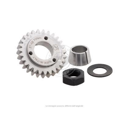 Pignone primaria z=26 CRIMAZ per rapporti 24-72 denti dritti Vespa 50, 90, 125 ET3 Primavera, PK, con cono