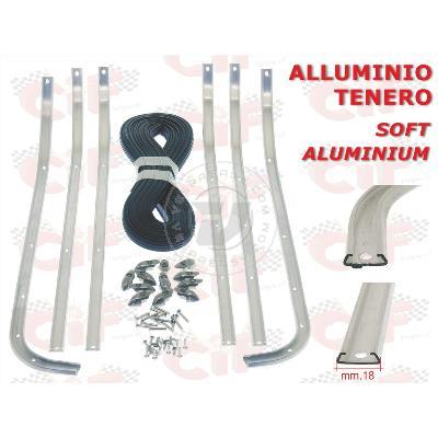 SR.STRISCIE PEDANA COMPLETA IN ALLUMINIO TENERO VESPA SPRINT