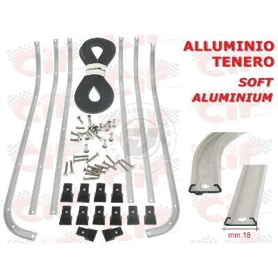 SR.STRISCIE PEDANA COMPLETA IN ALLUMINIO TENERO VESPA PX