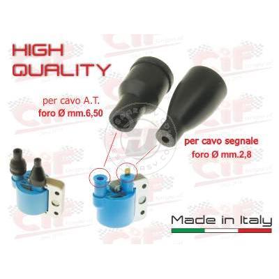KIT CAPPUCCI ISOLANTI PER CAVO ALTA TENSIONE + CAVO SEGNALE BOBINA ALTA TENSIONE ESTERNA