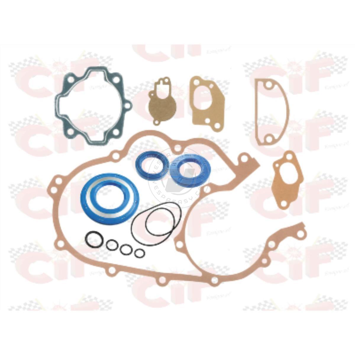 SERIE GUARNIZIONI + PARAOLI MOTORE VESPA PX PE 125-150