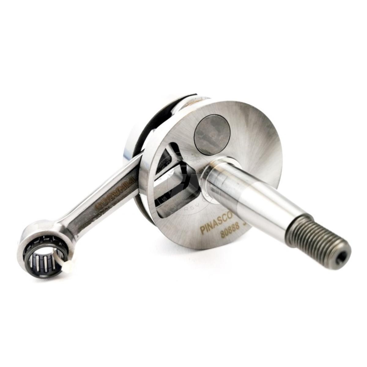 Albero motore PINASCO anticipato, cono 20, biella 97, corsa 51, Vespa PK 125 cuscinetto lato volano 20mm  