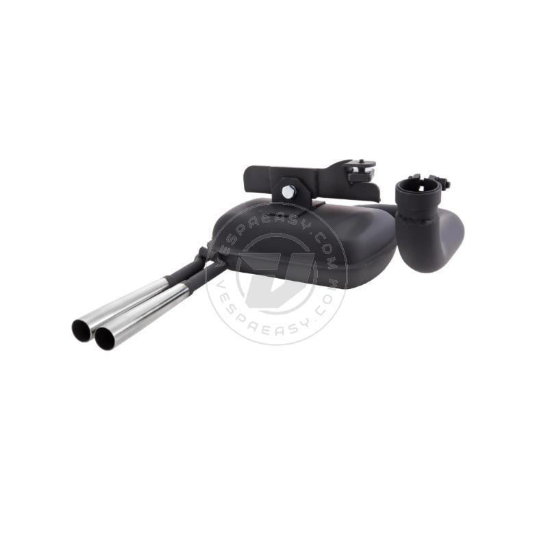 Marmitta SIP ROAD Vespa 125 VM1T-2T, VN1T-2T, 150 VL, 150 VB1T - con due tubi terminali cromati