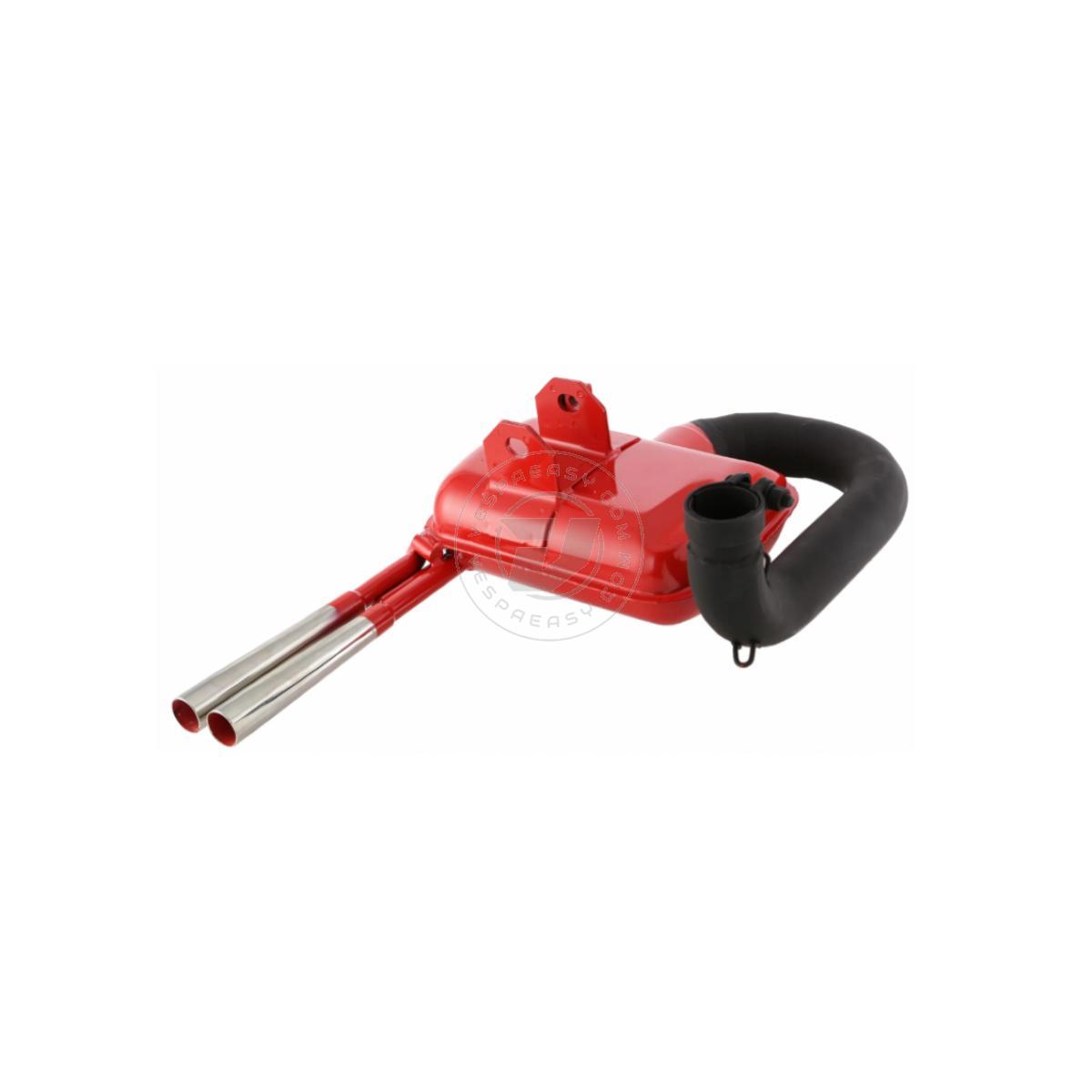 Marmitta SIP ROAD 2.0 "Sport Style" Vespa PX125-150, TS - Rossa