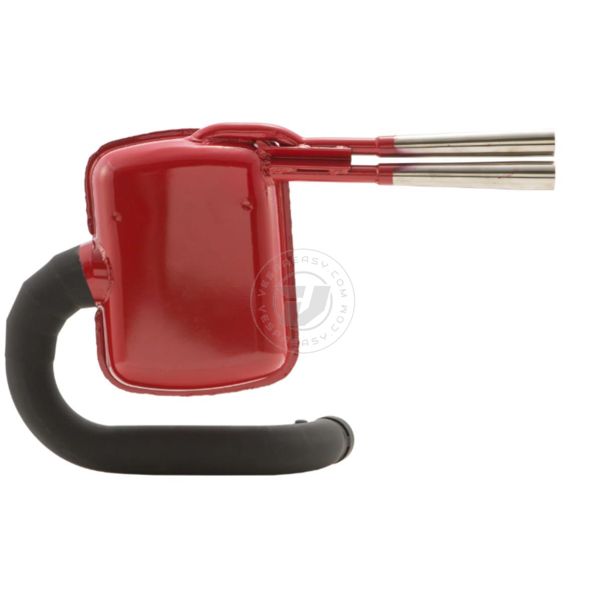 Marmitta SIP ROAD "Sport Style" Vespa 125 VM, VN, 150 VL, VB1T, VGL1T - Rossa