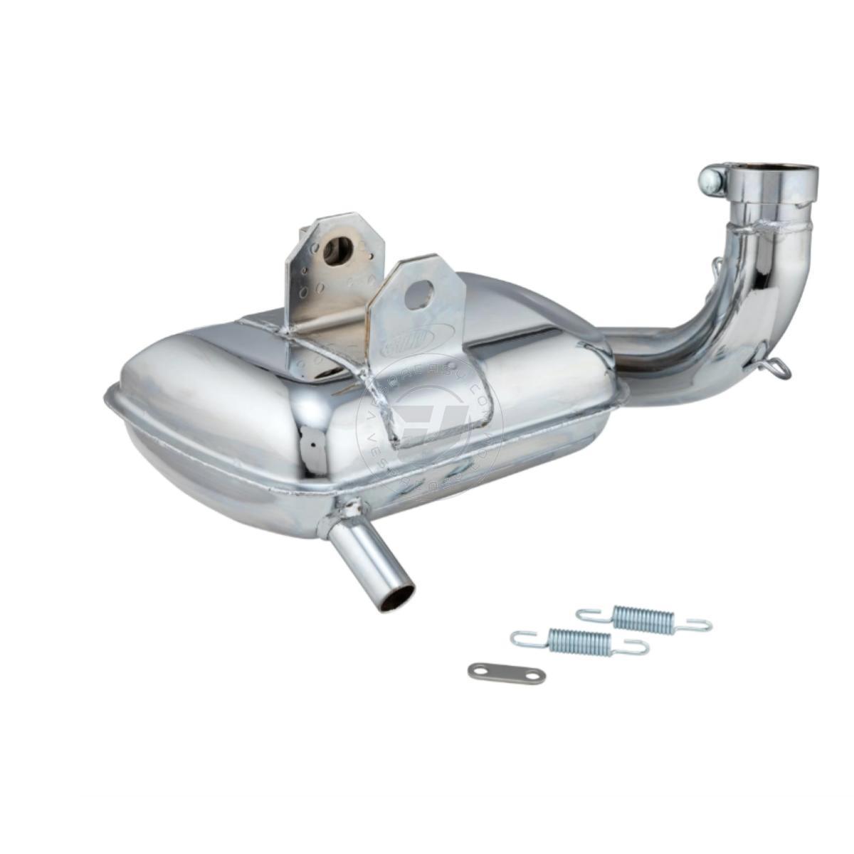 marmitta scarico espansione racing sip road 3.0 cromata cromato piaggio vespa px 80-100-125-150