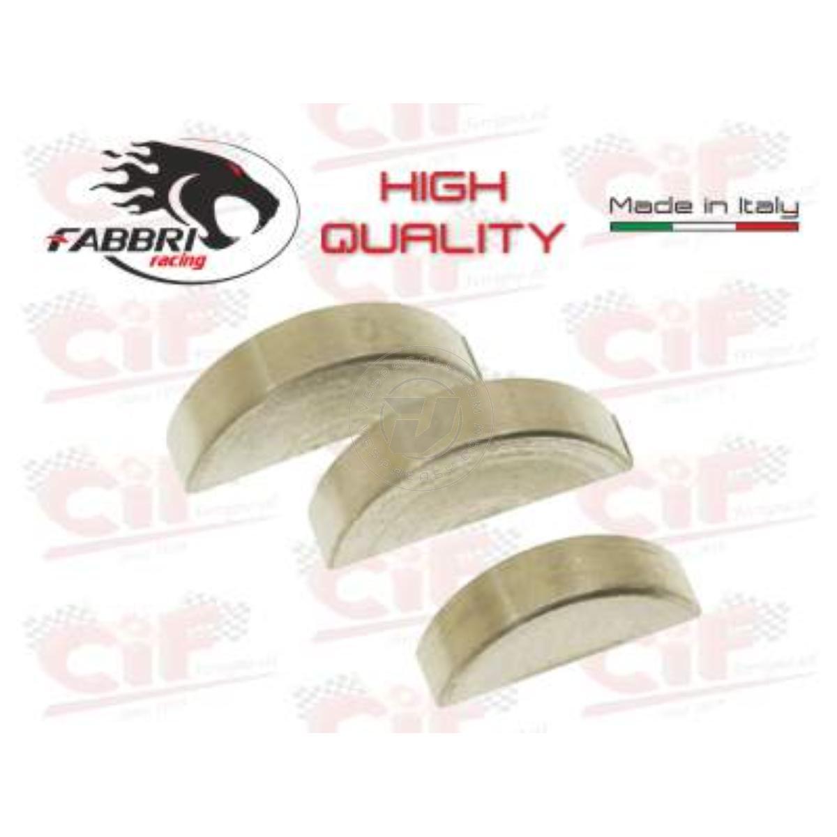 KIT CHIAVETTE "RACE" FABBRI RACING - ALTA RESISTENZA - NR. 3 PZ.(ALBERO MOTORE+CLUSTER) PER VESPA SMALL FRAME - APE 50
