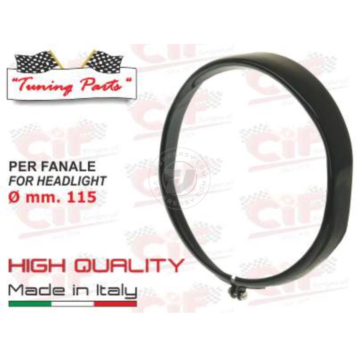 Cornice faro NERA per Vespa 50 N/L/R