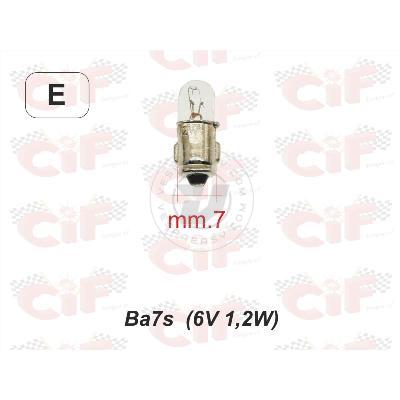 Usa la rotella di scorrimento del mouse per ingrandire l'immagine  Lampadina 6V 1,2W BA7S contakm Vespa PX, PE, 125 GT, VBA, VBB, GL, Sprint, GS VS5, 160 GS, 180 SS
