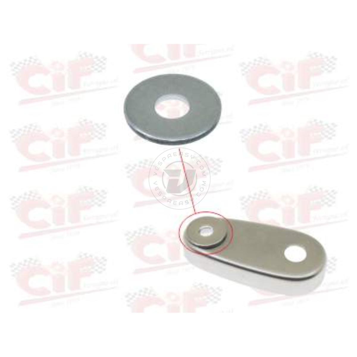 RONDELLA PIANA Ø mm.8x24x2 ESTERNA PER SCATOLETTA SOSPENSIONE ATTACCO AMMORTIZZATORE VESPA 50-90-125 PRIMAVERA-ET3-PK 50-PK 50 XL