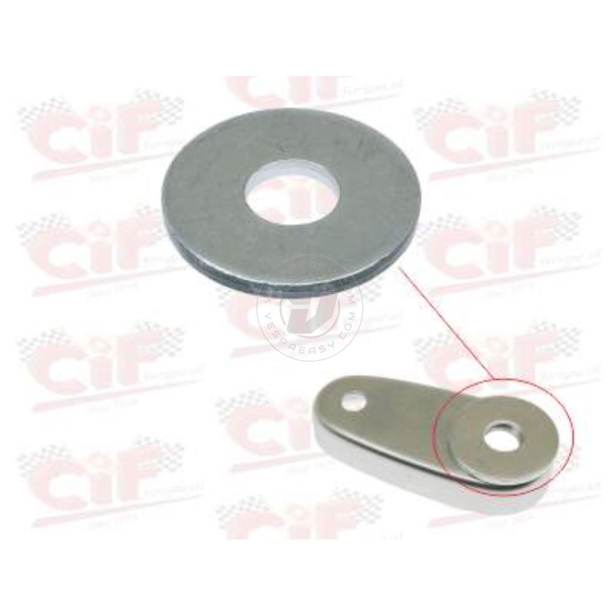 RONDELLA PIANA Ø mm.12x36x3 ESTERNA PER SCATOLETTA SOSPENSIONE, ATTACCO PERNO SOSPENSIONE VESPA 50-90-125 PRIMAVERA-ET3-PK 50-PK 50 XL