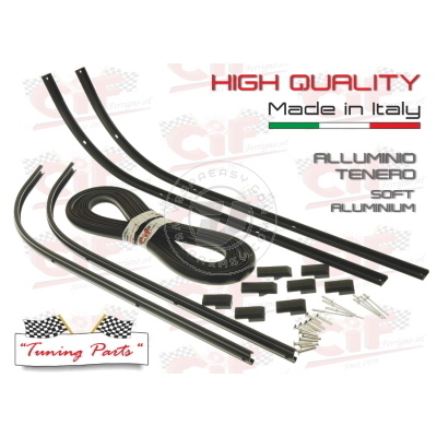 SET LISTELLI PEDANA , STRISCE CIF BLACK EDITION PER VESPA PK 50-125 / S / SS / ETS / AUTOMATICA